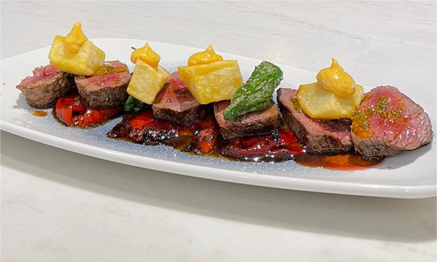 Courgette Tapas with flower